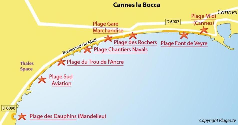 #Cannes Boccacabana Beach, Seafront, In Resid Pierre&Vacances 3 Stars المظهر الخارجي الصورة